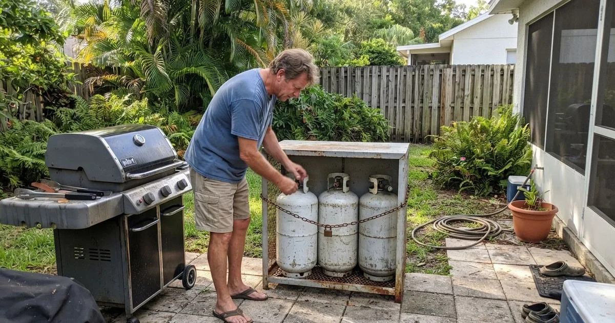 How to store and handle propane cylinders safely at home