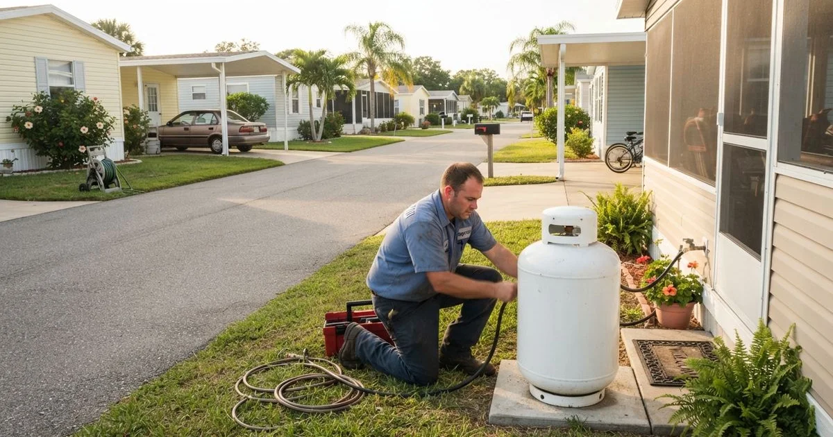Propane service for manufactured and mobile homes in Florida